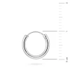 Srebrny pojedynczy kolczyk koło kreol 10mm Jeso basic K075-925-S-SOLO marko
