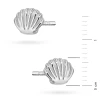 Srebrne muszelki shell kolczyki Virino K893-925-S marko