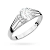 Złoty pierścionek zaręczynowy z białego złota z owalnym diamentem laboratoryjnym Lab Diamonds W0005.B3.LDW.01 marko