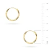 Pozłacane kolczyki diamentowane skręcane kółka 20mm Jeso K2280-925-Z-20 marko