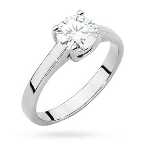 Pierścionek białe złoto diament  laboratoryjny 1,00ct oprawa cathedral Lab Diamonds