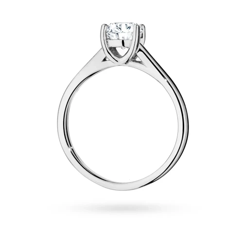 Pierścionek białe złoto diament  laboratoryjny 1,00ct oprawa cathedral Lab Diamonds