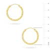 Pozłacane kolczyki diamentowane kółka kreolki 25mm Jeso K2277-925-Z-25 marko
