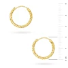 Pozłacane kolczyki diamentowane kółka kreolki 20mm Jeso K2277-925-Z-20 marko