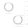 Srebrne kolczyki diamentowane kółka kreolki 20mm Jeso K2277-925-S-20 marko