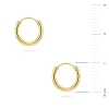 Pozłacane kolczyki kółka kreolki 10mm Jeso basic K075-925-Z-10 marko