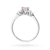 Pierścionek zaręczynowy z białego złota z okrągłym różowym diamentem laboratoryjnym 0,50ct Lab Diamonds  W0451.B3.LDP.01 marko