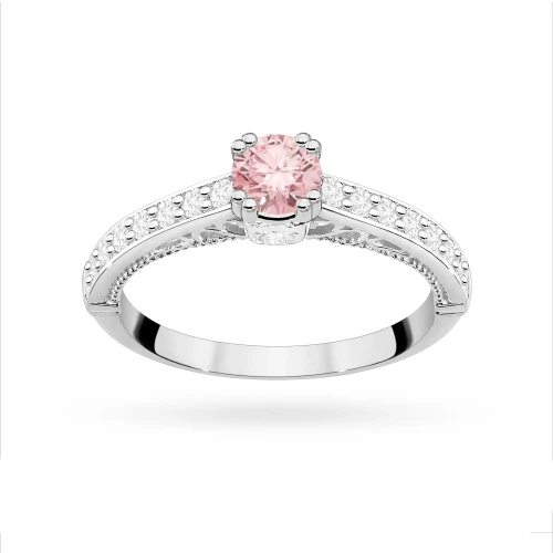 Pierścionek zaręczynowy białe złoto i różowy 0,30ct i białe laboratoryjne Lab Diamonds W0439.B3.LDP.01 marko