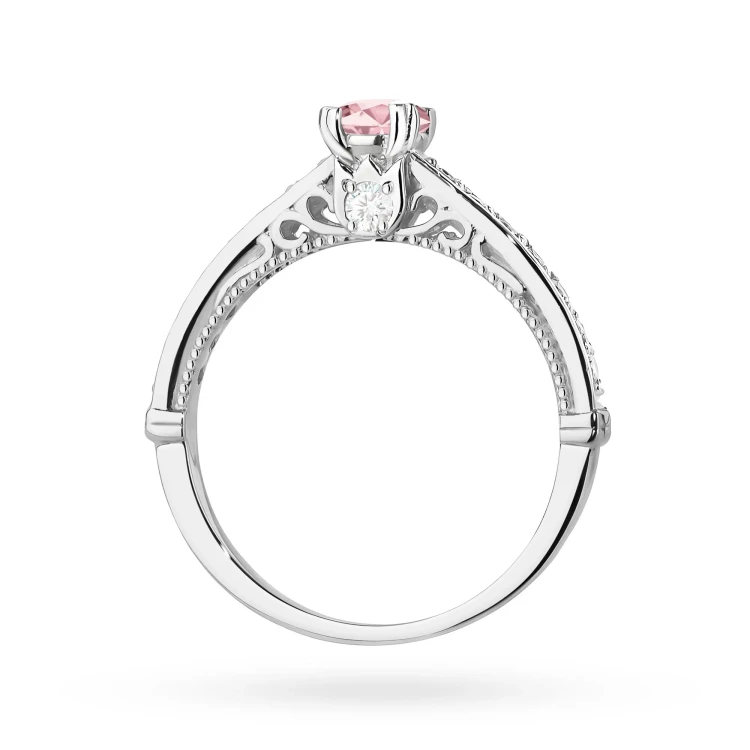 Pierścionek zaręczynowy białe złoto i różowy 0,30ct i białe laboratoryjne Lab Diamonds W0439.B3.LDP.01 marko