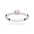 Klasyczny zaręczynowy pierścionek z białego złota z różowym diamentem laboratoryjnym 0,15ct Lab Diamonds W0382.B3.LDP.01 marko
