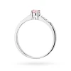 Klasyczny zaręczynowy pierścionek z białego złota z różowym diamentem laboratoryjnym 0,15ct Lab Diamonds W0382.B3.LDP.01 marko