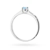Klasyczny zaręczynowy pierścionek z białego złota z niebieskim diamentem laboratoryjnym 0,15ct Lab Diamonds W0382.B3.LDA.01 marko