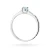 Klasyczny zaręczynowy pierścionek z białego złota z niebieskim diamentem laboratoryjnym 0,15ct Lab Diamonds W0382.B3.LDA.01 marko