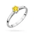 Klasyczny zaręczynowy pierścionek białe złoto żółty diament laboratoryjny Lab Diamonds W0133.B3.LDY.01 marko