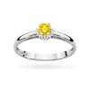 Klasyczny zaręczynowy pierścionek białe złoto żółty diament laboratoryjny Lab Diamonds W0133.B3.LDY.01 marko