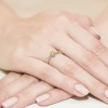 Klasyczny zaręczynowy pierścionek białe złoto żółty diament laboratoryjny Lab Diamonds W0133.B3.LDY.01 marko