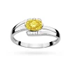 Złoty pierścionek zaręczynowy z białego złota z owalnym żółtym diamentem laboratoryjnym Lab Diamonds W0119.B3.LDY.01 marko