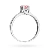 Pierścionek zaręczynowy z białego złota z okrągłym różowym diamentem laboratoryjnym Lab Diamonds W0106.B3.LDP.01 marko