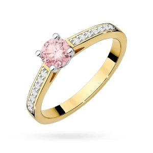 Pierścionek zaręczynowy ze złota diament  laboratoryjny 0,50ct Lab Diamonds