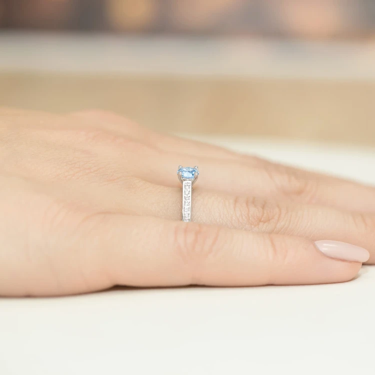Pierścionek zaręczynowy z białego złota diament laboratoryjny 0,50ct Lab Diamonds W0052.B3.LDA.02 marko