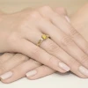 Ażurowy pierścionek ze złota z okrągłym żółtym diamentem laboratoryjnym Lab Diamonds W0014.Z3.LDY.01 marko