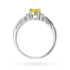 Ażurowy pierścionek z białego złota z okrągłym żółtym diamentem laboratoryjnym Lab Diamonds W0014.B3.LDY.01 marko
