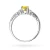 Ażurowy pierścionek z białego złota z okrągłym żółtym diamentem laboratoryjnym Lab Diamonds W0014.B3.LDY.01 marko