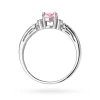 Ażurowy pierścionek z białego złota z okrągłym różowym diamentem laboratoryjnym Lab Diamonds W0014.B3.LDP.01 marko