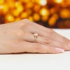 Klasyczny pierścionek z żółtego złota z diamentem laboratoryjnym 0,50ct w szlifie łezka P0304.Z3.LDW.03 marko