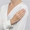 Złoty pierścionek zaręczynowy kwiatek różowy diament laboratoryjny białe złoto Lab Diamonds W0603.B3.LDP.01 marko