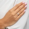Pierścionek z żółtego złota 375 z diamentami laboratoryjnymi w owalnej oprawie Lab Diamonds W0584.Z5.LDW.01 marko