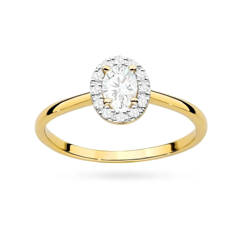 Pierścionek zaręczynowy z owalnym kamieniem 0,30ct z żółtego złota 375 Lab Diamonds W0583.Z5.LDW.01 marko