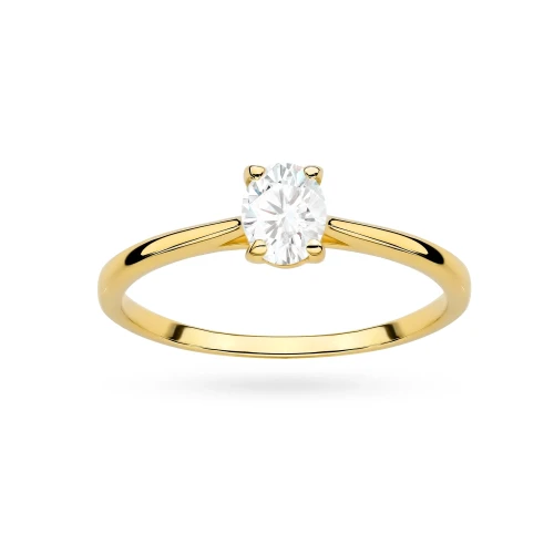 Pierścionek zaręczynowy z owalnym kamieniem 0,30ct z żółtego złota 375 Lab Diamonds W0581.Z5.LDW.01 marko