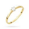 Minimalistyczny pierścionek ze złota 375 z diamentem laboratoryjnym 0,15ct Lab Diamonds W0579.Z5.LDW.02 marko