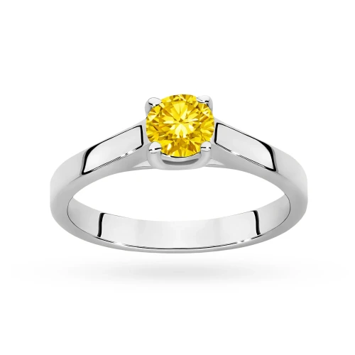 Pierścionek białe złoto diament laboratoryjny 0,50ct oprawa cathedral Lab Diamonds W0544.B3.LDY.02 marko
