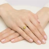 Klasyczny pierścionek z żółtego złota z żółtym diamentem laboratoryjnym 1,00ct w sześciu łapkach Lab Diamonds W0535.Z3.LDY.05 marko