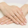 Klasyczny pierścionek z żółtego złota z różowym diamentem laboratoryjnym 1,00ct w sześciu łapkach Lab Diamonds W0535.Z3.LDP.05 marko