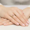 Klasyczny pierścionek z żółtego złota z różowym diamentem laboratoryjnym 1,00ct w sześciu łapkach Lab Diamonds W0535.Z3.LDP.05 marko