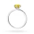 Klasyczny pierścionek z białego złota z żółtym diamentem laboratoryjnym 1,00ct w sześciu łapkach Lab Diamonds W0535.B3.LDY.05 marko