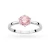 Klasyczny pierścionek z białego złota z różowym diamentem laboratoryjnym 1,00ct w sześciu łapkach Lab Diamonds W0535.B3.LDP.05 marko