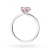 Klasyczny pierścionek z białego złota z różowym diamentem laboratoryjnym 1,00ct w sześciu łapkach Lab Diamonds W0535.B3.LDP.05 marko