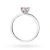 Klasyczny pierścionek z białego złota z różowym diamentem laboratoryjnym 0,50ct w sześciu łapkach Lab Diamonds W0535.B3.LDP.03 marko