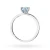 Klasyczny pierścionek z białego złota z niebieskim diamentem laboratoryjnym 0,50ct w sześciu łapkach Lab Diamonds W0535.B3.LDA.03 marko
