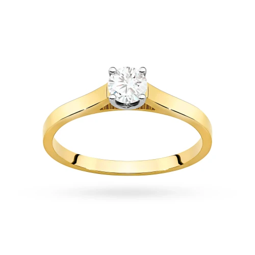 Pierścionek zaręczynowy z żółtego złota z okazałym diamentem laboratoryjnym 0,50ct Lab Diamonds W0526.Z3.LDW.02 marko