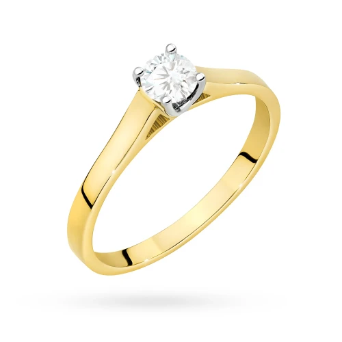 Pierścionek zaręczynowy z żółtego złota z okazałym diamentem laboratoryjnym 0,40ct Lab Diamonds W0526.Z3.LDW.01 marko