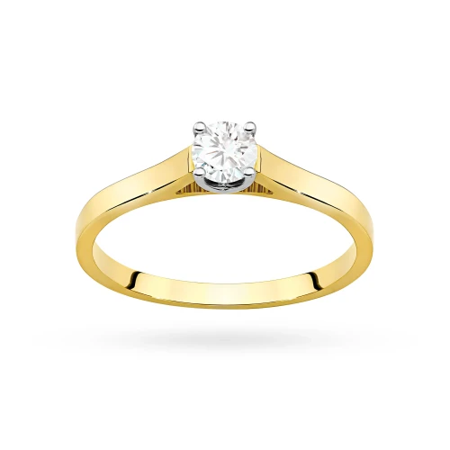Pierścionek zaręczynowy z żółtego złota z okazałym diamentem laboratoryjnym 0,40ct Lab Diamonds W0526.Z3.LDW.01 marko
