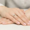Pierścionek zaręczynowy z białego złota z okazałym diamentem laboratoryjnym 0,50ct Lab Diamonds W0526.B3.LDW.02 marko