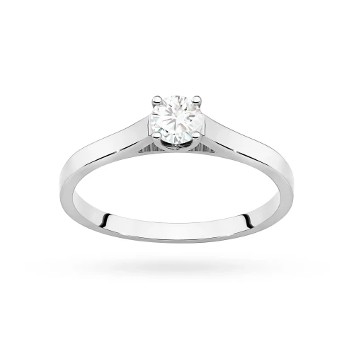 Pierścionek zaręczynowy z białego złota z okazałym diamentem laboratoryjnym 0,40ct Lab Diamonds W0526.B3.LDW.01 marko