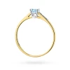 Pierścionek zaręczynowy żółte złoto i niebieski i białe laboratoryjne Lab Diamonds W0399.Z3.LDA.01 marko