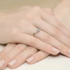 Pierścionek zaręczynowy żółte złoto i niebieski i białe laboratoryjne Lab Diamonds W0399.Z3.LDA.01 marko
